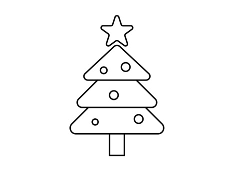 ツリー線画