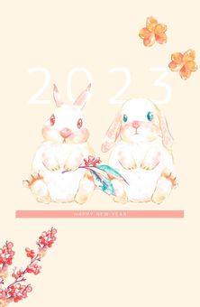 うさぎの年賀状