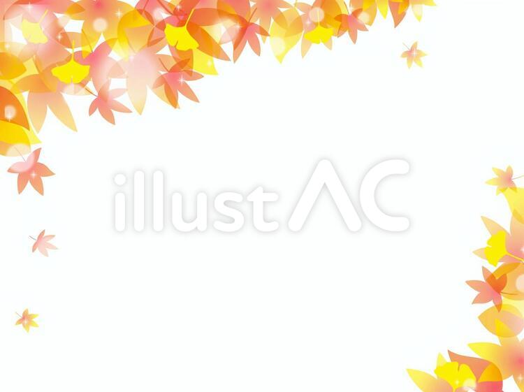 秋イメージ023 10月,日本,木の葉のイラスト素材