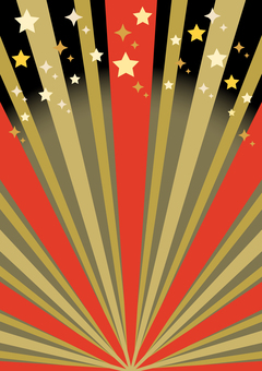 星の集中線の縦背景_赤×黒_下方 集中線,放射,背景,縦,星,キラキラ,赤,黒,輝き,放射状のイラスト素材