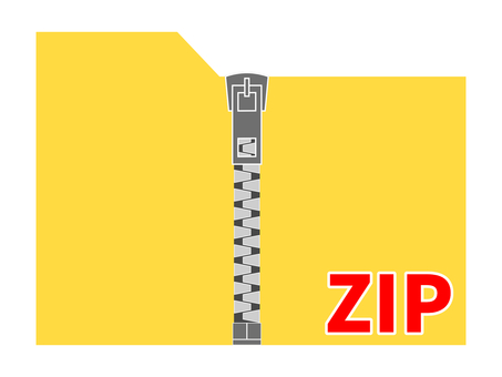 Zipファイル zipファイル,圧縮,解凍,パソコン,ファイル,zip,フォルダーのイラスト素材