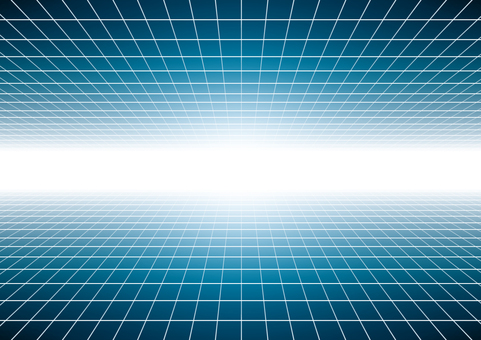 青色の光輝くデジタル空間 デジタル,サイバー,空間,次元,グリッド,光,スタイリッシュ,青色,背景のイラスト素材