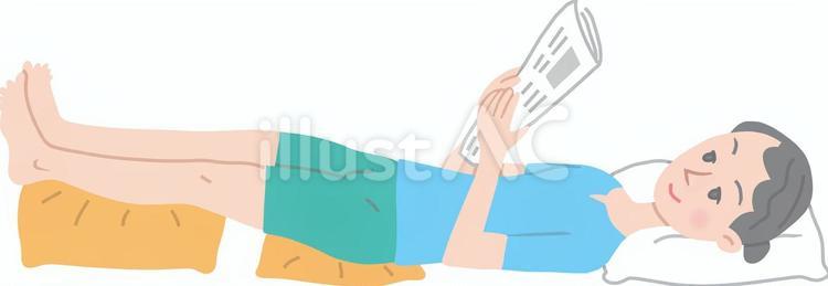 脚の挙上 脚,下肢,挙上のイラスト素材