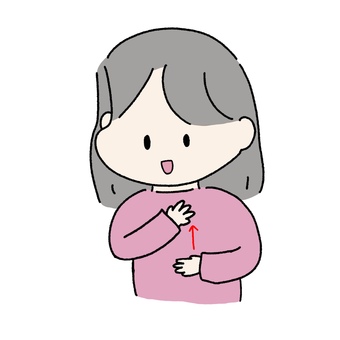 ありがとう(手話) 手話,ありがとう,感謝,お礼,福祉のイラスト素材