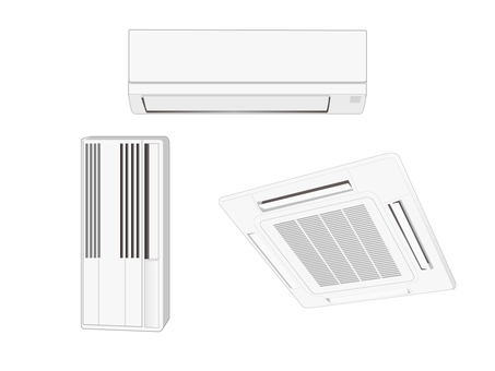 Illustration, cooler, air conditioning, air conditioner, 