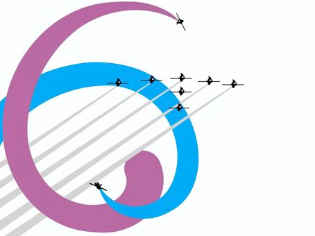 航空ショー 航空ショー,航空祭,イベント,行事,大会,催事,乗り物,戦闘機,ジェット機,飛行機のイラスト素材
