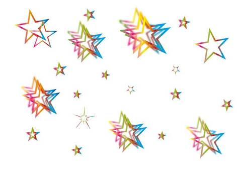 Illustration, gradation, star, shooting star, JPG, PNG and AI