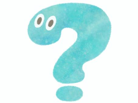 Question mark with eyes (blue), , JPG and PNG