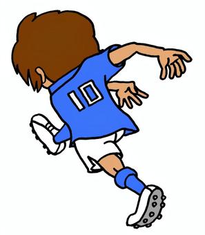 サッカーキックイラスト サッカー,キック,シュート,シンプル,手描きのイラスト素材