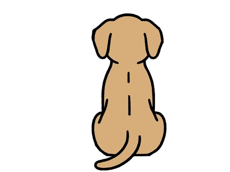 Sitting dog's back, , JPG and PNG