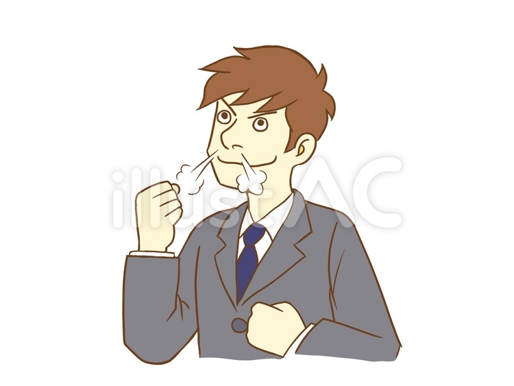 やる気に満ち溢れる男性 男性,サラリーマン,新入社員のイラスト素材