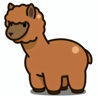 Alpaca [brown], alpaca, livestock, animal, JPG and PNG