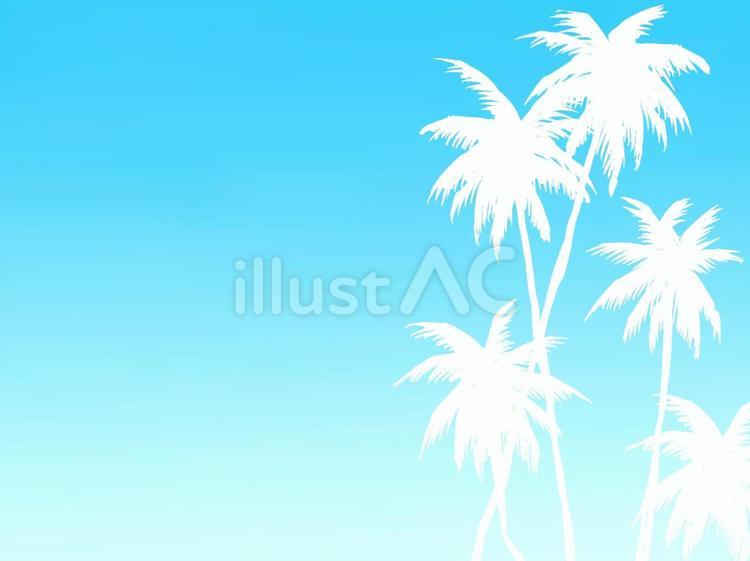 ヤシの木のシルエット背景01 ビーチ,背景,夏のイラスト素材