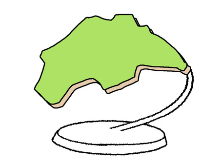 かがわ かがわ,地図,オブジェ,pop調,手描き,挿絵,ワンポイント,素材,商用可,無料のイラスト素材