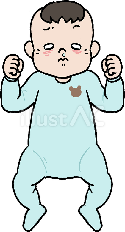 鼻水を垂らす赤ちゃん