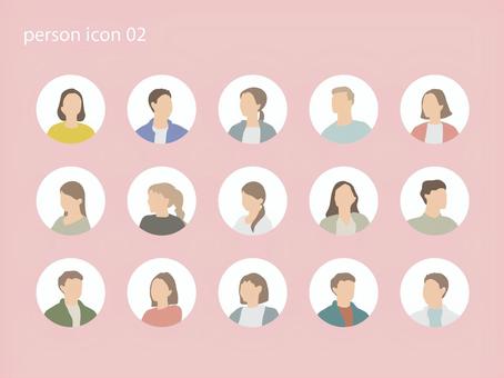 大人の人アイコン02 大人の人アイコン02 アイコン,顔,女性,男性,20代,30代,40代,大人,セット,ベクターのイラスト素材