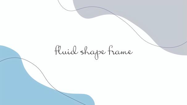 流体シェイプ背景　青とグレー 背景,フレーム,流体シェイプ,動画背景,ポスター,広告,チラシ,おしゃれ,曲線,見出しのイラスト素材