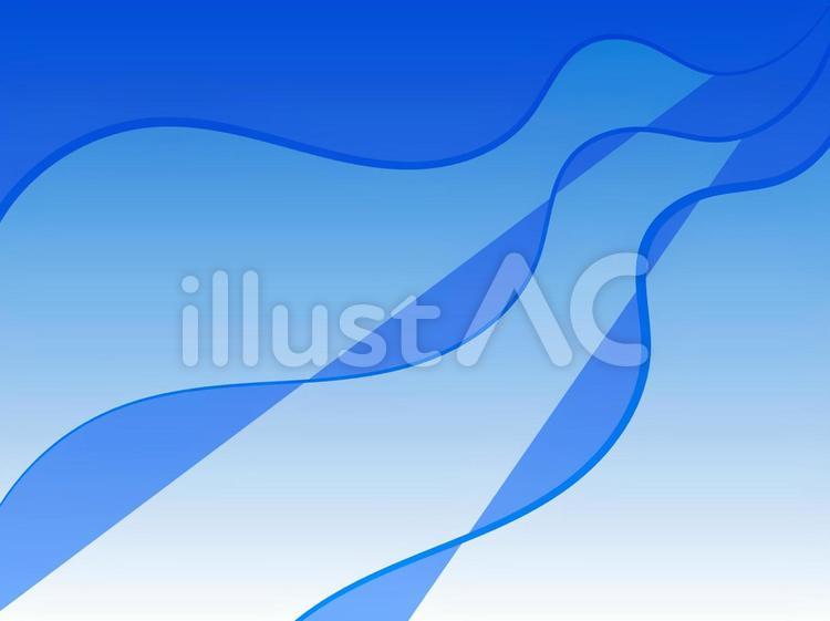 流水のイメージ ウェーブ,流れ,青色のイラスト素材