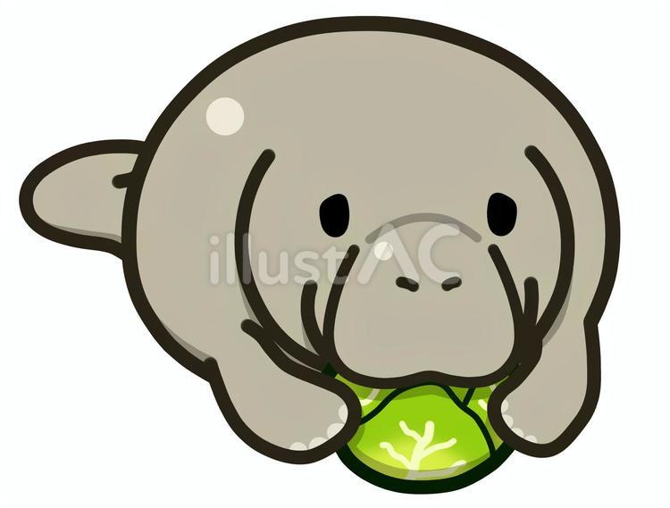 マナティ【キャベツ】イラスト - No: 23798883｜無料イラスト・フリー素材なら「イラストAC」