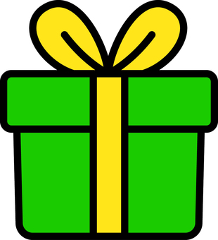 緑のプレゼント箱です。 緑のプレゼント箱です。 プレゼント,クリスマス,リボン,箱,シンプル,ギフト,ラッピング,贈り物,包装,装飾のイラスト素材