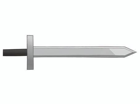 シンプルな剣のイラスト 剣,アニメ風,ファンタジー,シンプル,手描き,イラストのイラスト素材