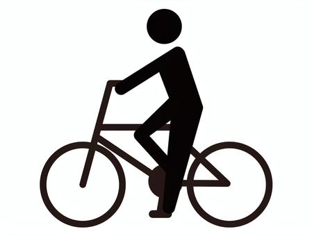 bicycle, male, a man, a human, JPG and PNG