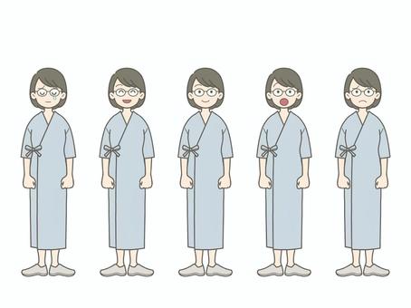 Illustration, patient, lunettes, moyen âge, 