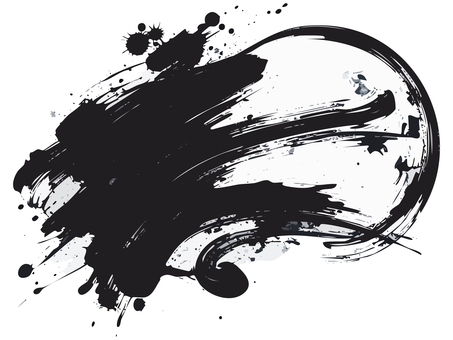 背景【毛筆素材】9 背景,壁紙,水墨画,墨,毛筆,和風,おだやか,おちついた,おしゃれ,美しいのイラスト素材