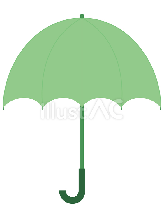 開いている傘4 傘,雨具,梅雨のイラスト素材