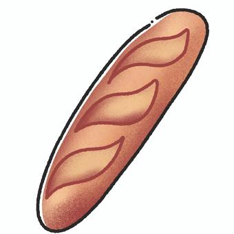 フランスパンのイラスト パン,フランスパン,パン屋,ベーカリー,朝食,主食,炭水化物,おいしい,焼きたて,小麦のイラスト素材