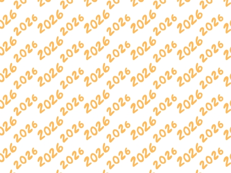 2026年のパターン黄色 2026年,正月,数字,1月,元旦,行事,イベント,パターン,柄,模様のイラスト素材