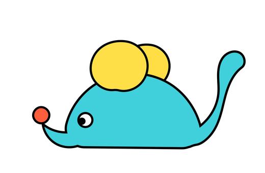 個性的なマウス マウス,ネズミ,かわいい,動物,シンプル,アイコンのイラスト素材