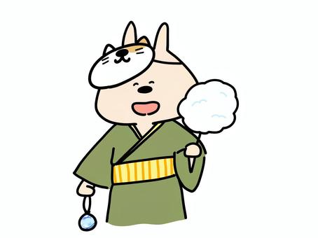 夏祭りを楽しむうさぎ　笑顔 夏祭り,祭り,夏,お祭り,うさぎ,綿菓子,わたあめ,お面,おめん,ヨーヨーのイラスト素材