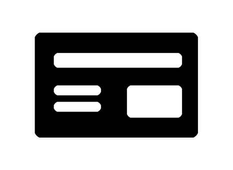 シンプルなカード カード,カード払い,キャッシュレス,ポイントカード,会計,支払い,買い物,提示,ショッピング,マークのイラスト素材