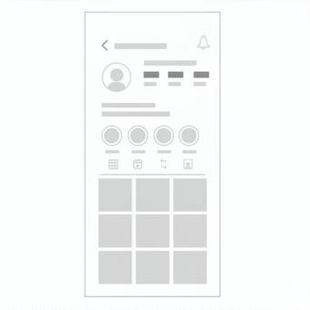 SNS画面モックアップ スマホ SNS画面モックアップ スマホ アイコン,背景透過,スマホ,スマートフォン,透過モック,モバイル端末,ガジェット,携帯電話,インターネット,フレームのイラスト素材