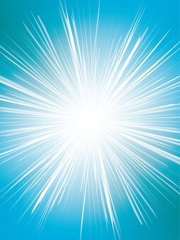 凄い勢いで光を放射するイメージの水色背景 背景,集中線,水色,青,光,放射線,空,爆発,ブルー,ラインのイラスト素材