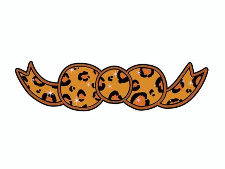 ヒョウ柄ちゃのリボン リボン,茶色,キラキラ,平成,平成レトロ,スタンプ,ギャル,y2k,平成ギャル,デコのイラスト素材