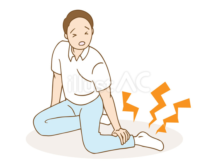 足が痺れている男性 足,痺れ,男性のイラスト素材