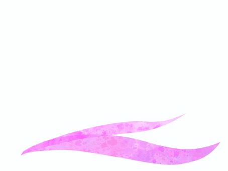 Illustration, pink, ribbon, wave, 