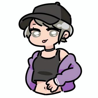 Illustration, les gens, fem, mode, 