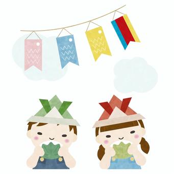 Illustration, children's day, boys' festival, children, 