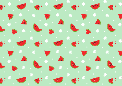 スイカのパターン背景イラスト04 夏,スイカ,背景,すいか,パターン,シームレス,壁紙,7月,8月,おしゃれのイラスト素材