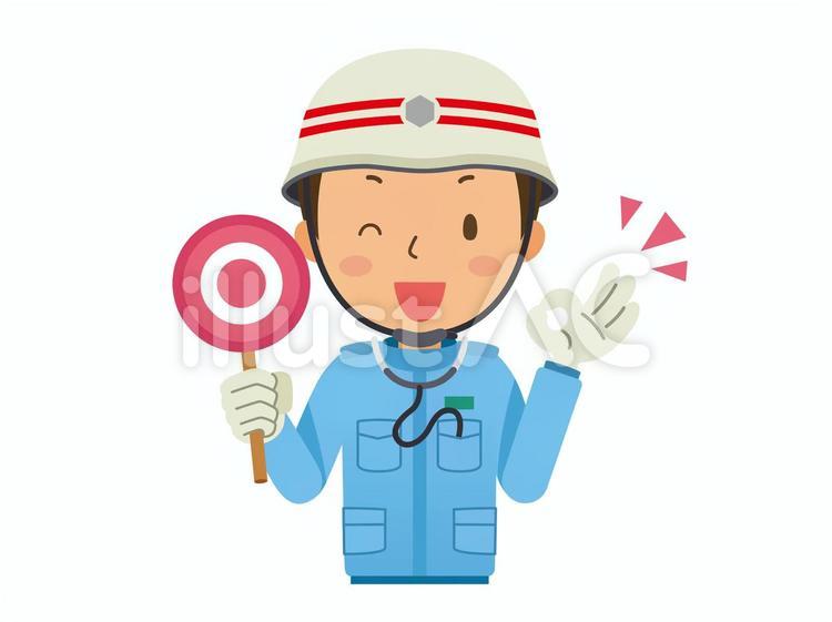 正解と答える救急救命士（救急時） 救命士,救急隊員,救急救命士のイラスト素材