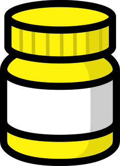 黄色の絵の具ボトルです。 絵の具,ボトル,シンプル,画材,水彩絵具,アクリル,顔料,瓶,ペイント,ペインティングのイラスト素材