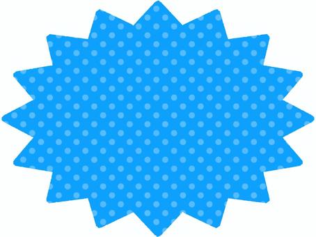 Jagged callout frame (blue dots), JPG and PNG Jagged callout frame (blue dots), jagged, blowoff, frame, JPG and PNG
