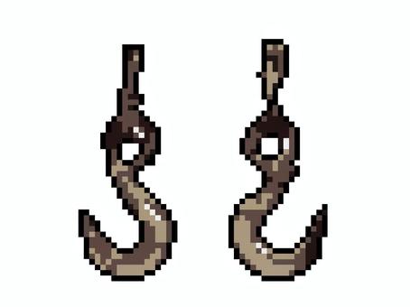 Illustration, dot picture, icon, metal fittings, 