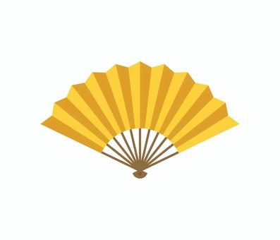 扇子,フラットイラスト