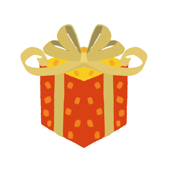 クリスマスプレゼント赤 クリスマス,プレゼント,箱,ラッピング,赤,模様,デザイン,かわいい,単体,xmasのイラスト素材