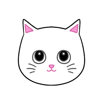 White cat icon, , JPG and PNG