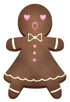 ジンジャーマンココア(パターン4) ジンジャーマンココア(パターン4) ジンジャーマン,クリスマス,お菓子,食べ物,甘味,スイーツ,アイシング,クッキー,オーナメント,飾りのイラスト素材